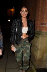 JESSICA WRIGHT Arrives at Mahiki in Manchester 01/27/2018