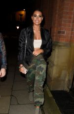 JESSICA WRIGHT Arrives at Mahiki in Manchester 01/27/2018