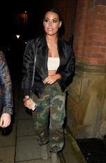 JESSICA WRIGHT Arrives at Mahiki in Manchester 01/27/2018
