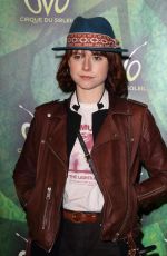 JESSIE BUCKLEY at Cirque Du Soleil Ovo Premiere in London 01/10/2018