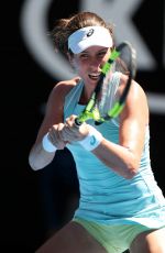 JOHANNA KONTA at Australian Open Tennis Tournament in Melbourne 01/16/2018