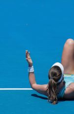 JOHANNA KONTA at Australian Open Tennis Tournament in Melbourne 01/18/2018