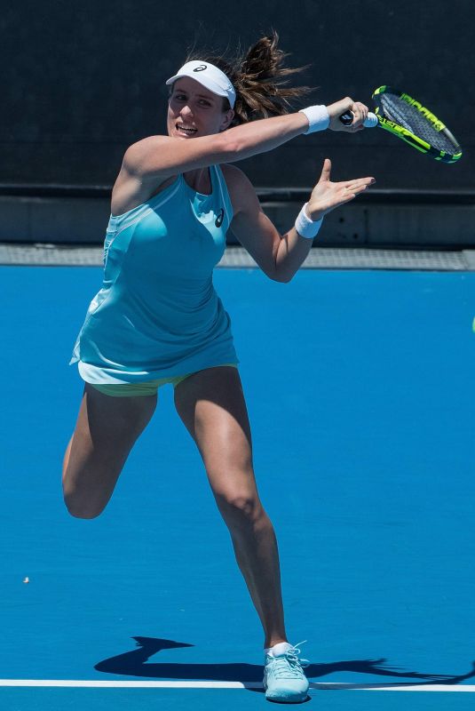 JOHANNA KONTA at Australian Open Tennis Tournament in Melbourne 01/18/2018