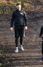 JORGIE PORTER Working Out at a Park in Manchester 01/30/2018
