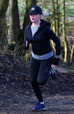 JORGIE PORTER Working Out at a Park in Manchester 01/30/2018