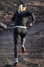 JORGIE PORTER Working Out at a Park in Manchester 01/30/2018