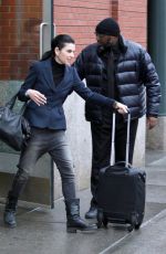 JULIANNA MARGUILES and Keith Lieberthal Leaves Their Apartment in New York 01/12/2018