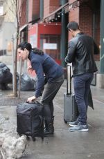 JULIANNA MARGUILES and Keith Lieberthal Leaves Their Apartment in New York 01/12/2018
