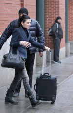 JULIANNA MARGUILES and Keith Lieberthal Leaves Their Apartment in New York 01/12/2018