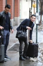 JULIANNA MARGUILES and Keith Lieberthal Leaves Their Apartment in New York 01/12/2018