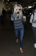 JULIANNE HOUGH and Brooks Laich at LAX Airport in Los Angeles 01/21/2018