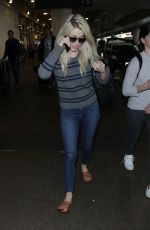JULIANNE HOUGH and Brooks Laich at LAX Airport in Los Angeles 01/21/2018