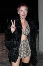JULIENNA GODDARD Arrives at Delilah in West Hollywood 01/18/2018