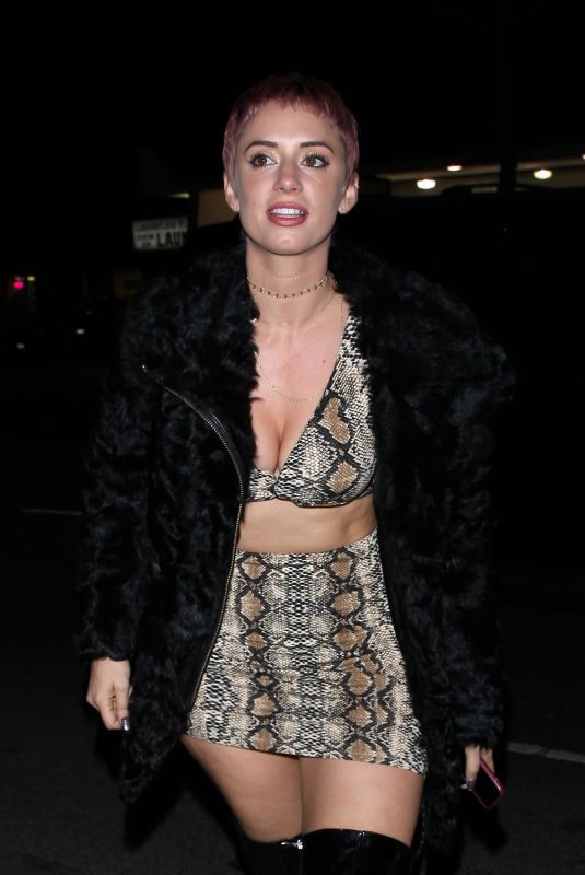JULIENNA GODDARD Arrives at Delilah in West Hollywood 01/18/2018