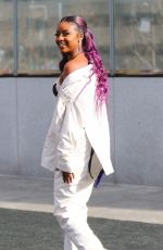 JUSTINE SKYE Arrives at Roc Nation Luncheon in New York 01/27/2018