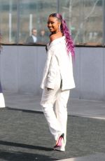 JUSTINE SKYE Arrives at Roc Nation Luncheon in New York 01/27/2018