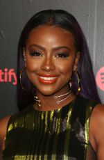 JUSTINE SKYE at 2018 Spotify Best New Artists Party in New York 01/25/2018