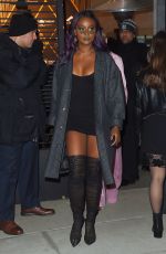 JUSTINE SKYE Leaves Republic Records Party in New York 01/26/2018