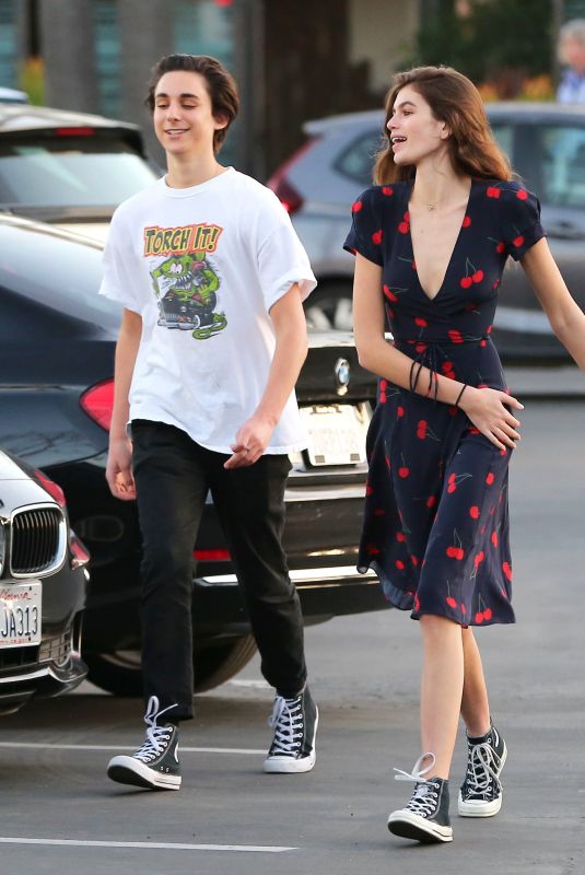 KAIA GERBER and Fenton Merkell Out in Los Angeles 01/27/2018