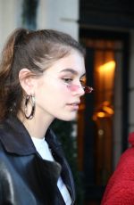 KAIA GERBER Out and About in Paris 01/19/2018