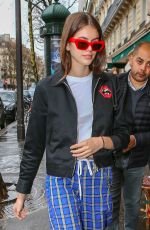KAIA GERBER Out and About in Paris 01/20/2018