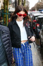 KAIA GERBER Out and About in Paris 01/20/2018