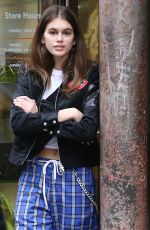 KAIA GERBER Out and About in Paris 01/20/2018