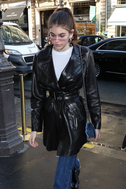 KAIA GERBER Out for Lunch at Restaurant L