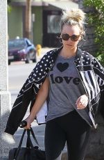 KALEY CUOCO Leaves Yoga Class in Studio City 01/24/2018