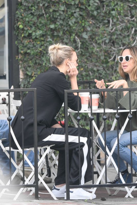 KARLIE KLOSS and JENNIFER MEYER at Alfred Coffee in Los Angeles 01/16/2018