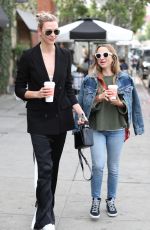 KARLIE KLOSS and JENNIFER MEYER at Alfred Coffee in Los Angeles 01/16/2018