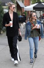 KARLIE KLOSS and JENNIFER MEYER at Alfred Coffee in Los Angeles 01/16/2018