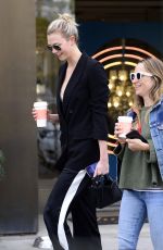 KARLIE KLOSS and JENNIFER MEYER at Alfred Coffee in Los Angeles 01/16/2018