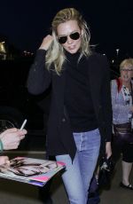 KARLIE KLOSS in Denim at Los Angeles International Airport 01/20/2018