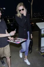 KARLIE KLOSS in Denim at Los Angeles International Airport 01/20/2018