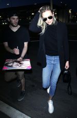 KARLIE KLOSS in Denim at Los Angeles International Airport 01/20/2018