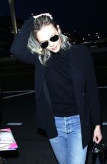 KARLIE KLOSS in Denim at Los Angeles International Airport 01/20/2018