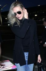 KARLIE KLOSS in Denim at Los Angeles International Airport 01/20/2018