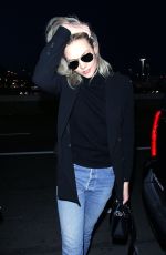 KARLIE KLOSS in Denim at Los Angeles International Airport 01/20/2018
