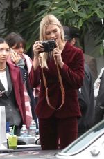 KARLIE KLOSS on the Set of a Photoshoot in Hollywood 01/19/2018