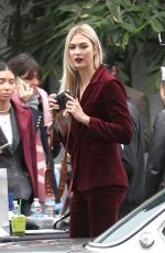 KARLIE KLOSS on the Set of a Photoshoot in Hollywood 01/19/2018