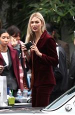 KARLIE KLOSS on the Set of a Photoshoot in Hollywood 01/19/2018