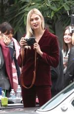 KARLIE KLOSS on the Set of a Photoshoot in Hollywood 01/19/2018