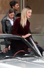 KARLIE KLOSS on the Set of a Photoshoot in Hollywood 01/19/2018