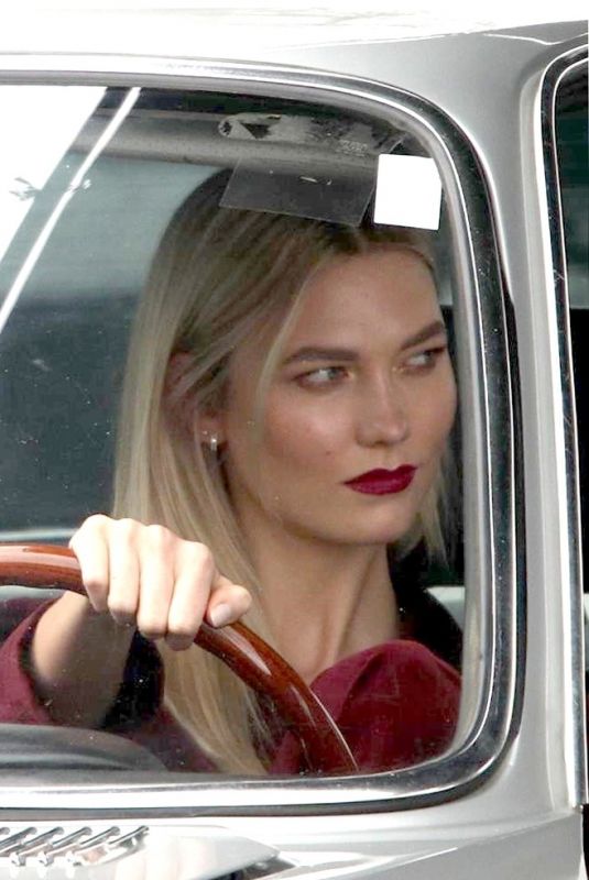 KARLIE KLOSS on the Set of a Photoshoot in Hollywood 01/19/2018