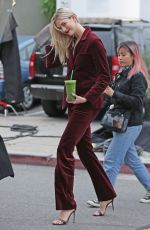 KARLIE KLOSS on the Set of a Photoshoot in Hollywood 01/19/2018