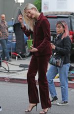 KARLIE KLOSS on the Set of a Photoshoot in Hollywood 01/19/2018