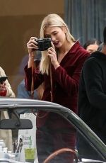 KARLIE KLOSS on the Set of a Photoshoot in Hollywood 01/19/2018