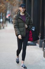 KARLIE KLOSS Out and About in New York 01/15/2018