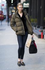 KARLIE KLOSS Out and About in New York 01/15/2018